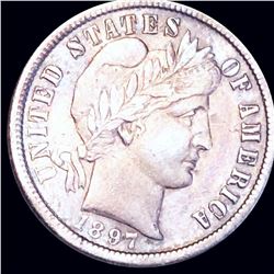 1897-O Barber Silver Dime LIGHTLY CIRCULATED