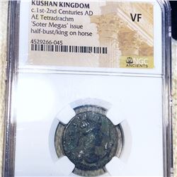 Kushan Kingdom 1st-2nd Centuries AD Coin NGC - VF