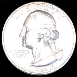 1945-D Washington Silver Quarter UNCIRCULATED