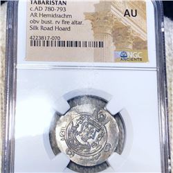Tabaristan 780-793 AD Coin NGC - AU