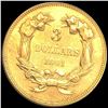 Image 2 : 1861 $3 Gold Piece XF