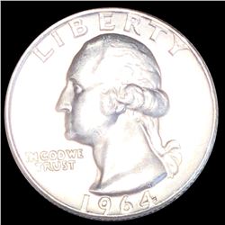 1964-D Washington Silver Quarter UNCIRCULATED