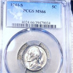 1944-S Jefferson War Nickel PCGS - MS66