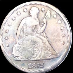 1872 Seated Liberty Dollar NICELY CIRCULATED