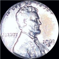 1943-S Steel Lincoln Wheat Penny LIGHT CIRCULATED