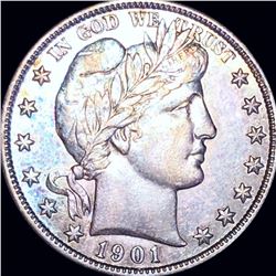 1901 Barber Half Dollar NEARLY UNCIRCULATED