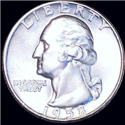 1958-D Washington Silver Quarter UNCIRCULATED