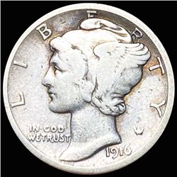1916-S Mercury Silver Dime LIGHTLY CIRCULATED
