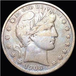 1906-S Barber Half Dollar LIGHTLY CIRCULATED