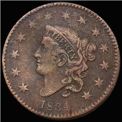 1834 Coronet Head Large Cent LIGHTLY CIRCULATED