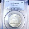 Image 1 : 1936 Delaware Half Dollar PCGS - MS63