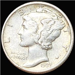 1939-S Mercury Silver Dime CLOSELY UNC