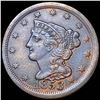Image 1 : 1853 Braided Hair Half Cent CLOSELY UNCIRCULATED