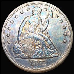 1871 Seated Liberty Dollar CLOSELY UNCIRCULATED