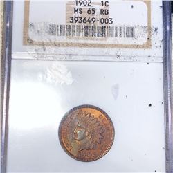 1902 Indian Head Penny NGC - MS 65 RB