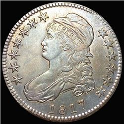 1817 Capped Bust Half Dollar CLOSELY UNC