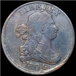 1804 Draped Bust Half Cent NICELY CIRCULATED