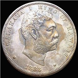 1883 Kingdom of Hawaii Silver Dollar XF+