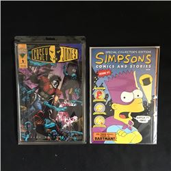 #1s COMIC BOOK LOT (CASEY JONES/ SIMPSONS)