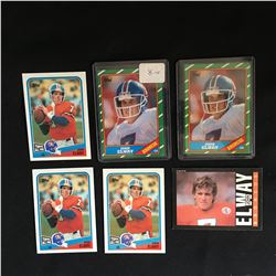 JOHN ELWAY FOOTBALL CARD LOT