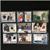 Image 1 : GAME JERSEY HOCKEY CARD LOT