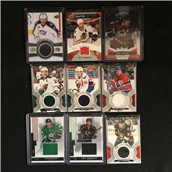 GAME JERSEY HOCKEY CARD LOT