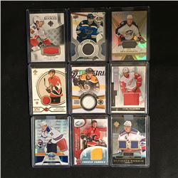 GAME JERSEY HOCKEY CARD LOT