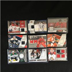 GAME JERSEY HOCKEY CARD LOT