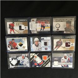 GAME JERSEY HOCKEY CARD LOT