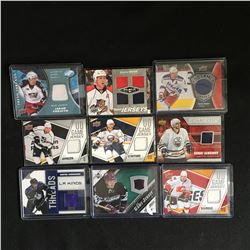 GAME JERSEY HOCKEY CARD LOT