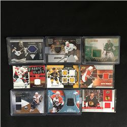 GAME JERSEY HOCKEY CARD LOT