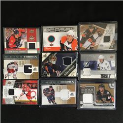 GAME JERSEY HOCKEY CARD LOT