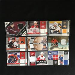 GAME JERSEY HOCKEY CARD LOT