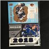 Image 1 : GAME JERSEY HOCKEY CARD LOT (KOVALCHUK/ SCHENN)
