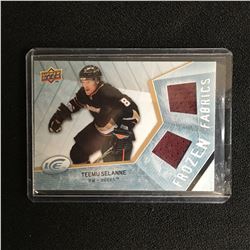 2008-09 Upper Deck Ice Frozen Fabrics Teemu Selanne #TS