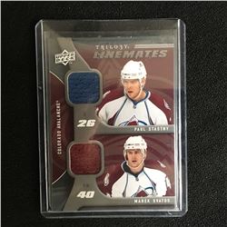 2009-10 Trilogy Linemates #LM-SS Stastny Svatos Avalanche Game-Used