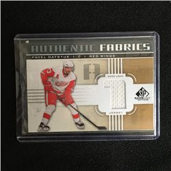 2011-12 UD PAVEL DATSYUK JERSEY GAME USED Authentic Fabrics