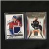 Image 1 : GAME JERSEY HOCKEY CARD LOT (LECAVALIER/ GAGNE)