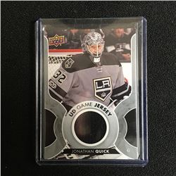 2017-18 UPPER DECK UD GAME JERSEY JONATHAN QUICK