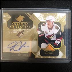 2017-18 SPx Super Scripts #SS-CH Jakob Chychrun Auto