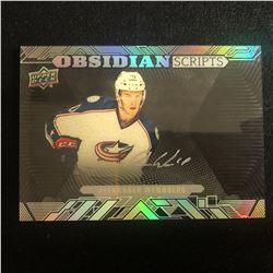 2014-15 Ultimate Collection Obsidian Script Materials Alexander Wennberg Auto