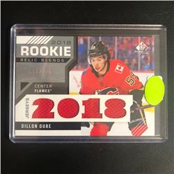 2018-19 UD SP Game Used Rookie Relic Blends #RRB-DD Dillon Dube 66/125