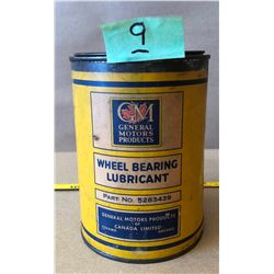 GENERAL MOTORS WHEEL BEARING LUBRICANT PAPER WRAP TIN - SOME CONTENTS