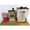 Image 2 : 3 X IH TINS - MILKER PUMP OI, BRAKE FLUID & ENGINE OIL