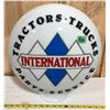 Image 1 : INTERNATIONAL TRACTORS - TRUCKS - PARTS - SERVICE GLASS GLOBE - MODERN