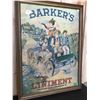 Image 1 : BARKER'S LINIMENT ADVERTISING POSTER - FRAMED
