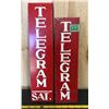 Image 1 : 2 X TORONTO TELEGRAM MERCHANTS SIGNS