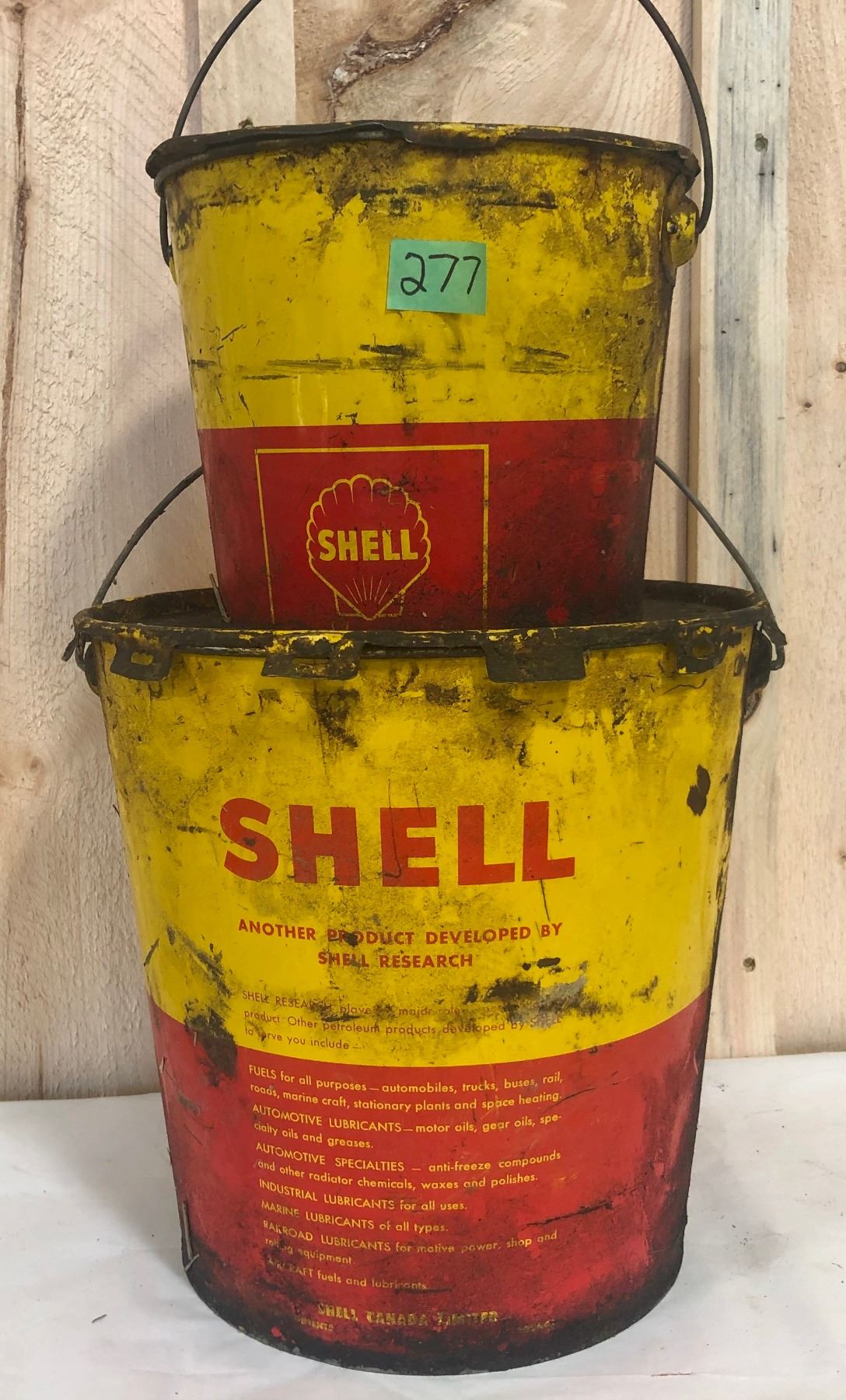 SHELL GREASE PAILS - 10 & 25 LBS