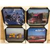SET OF 4 FRAMED AUTOMOTIVE PRINT - AS NEW