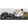 Image 1 : BATTERY POWERED 'CAR RADIO' & BLINKY - AS NEW & SHEFFIELD GLUE TIN